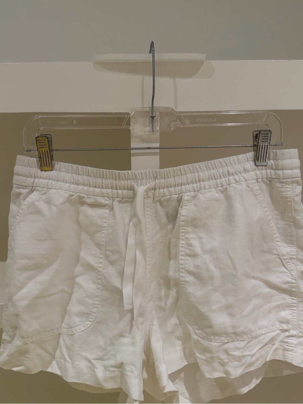 J. Crew White Linen Shorts (women's size small)